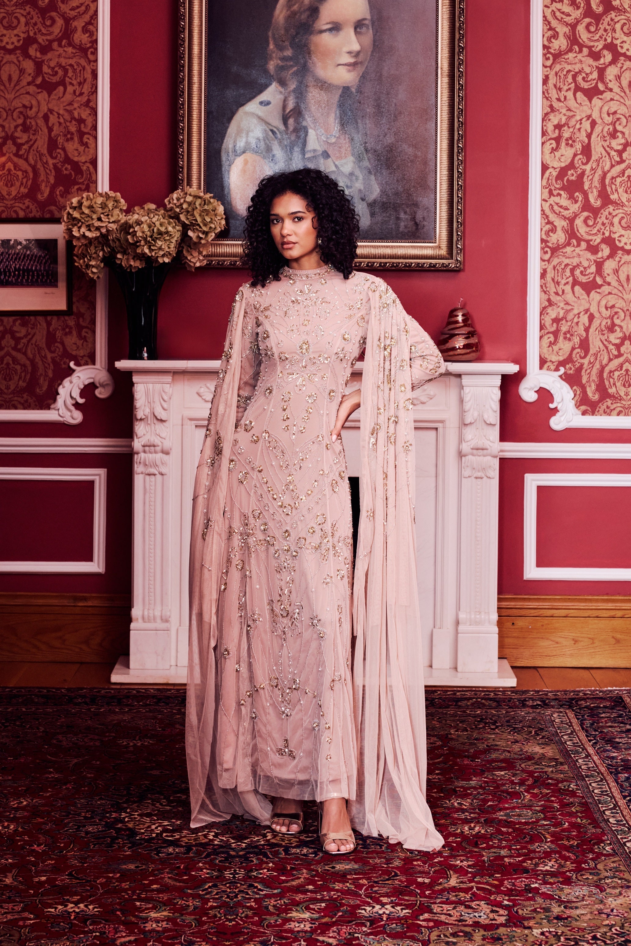 Tiye Modest Sequin Maxi Dress