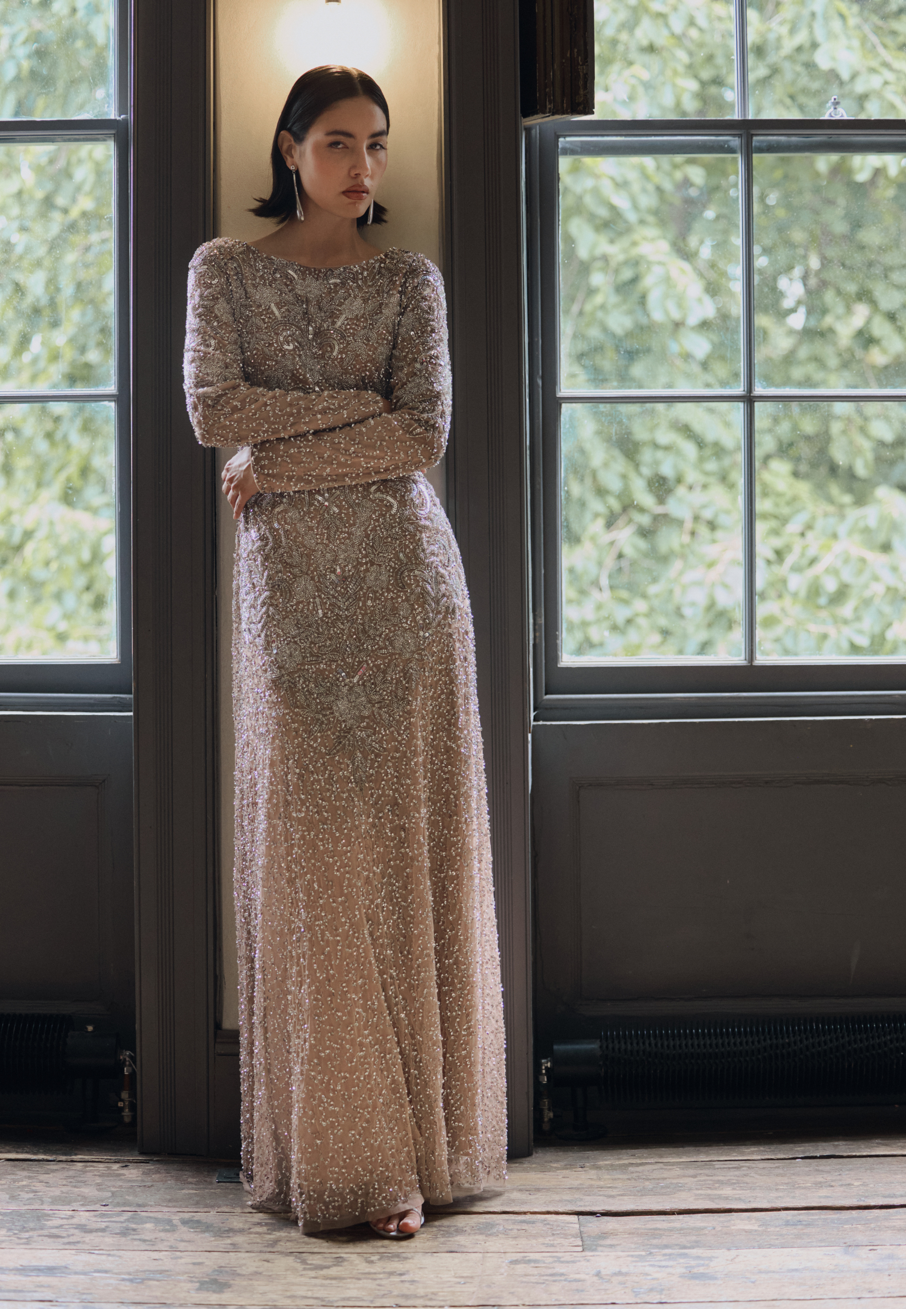 Muslimah Sequin Dress Luxury Haute Couture Beading Long Sleeve Muslim Evening Dress MB40149 DESIRE DRESS Muslimah Sequin Dress Luxury Haute Couture Beading Long Sleeve Muslim Evening Dress MB40149 DESIRE DRESS