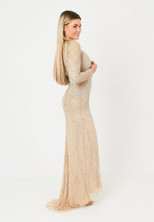 
                  
                    HIBA EMBELLISHED SEQUINS MAXI DRESS
                  
                