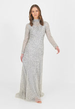 Afiya Embellished Sequin Maxi Dress