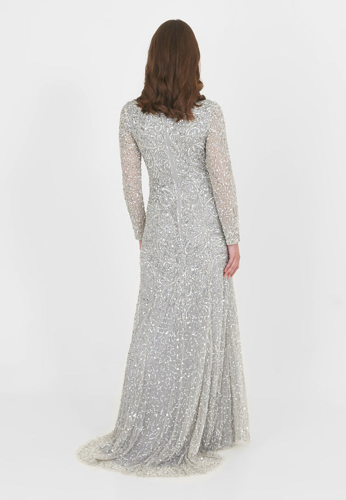 
                  
                    AFIYA EMBELLISHED SEQUIN MAXI DRESS BACK
                  
                