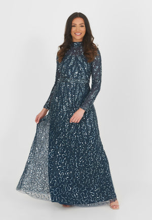 
                  
                    SARA MODEST EMBELLISHED SEQUIN DRESS | M230203
                  
                