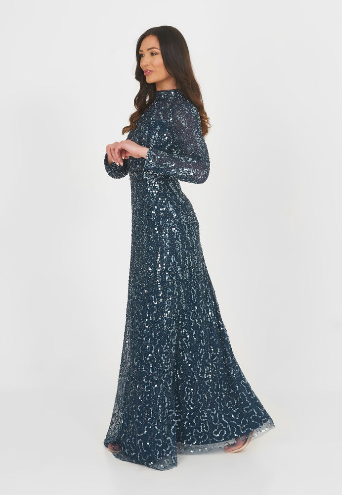 
                  
                    SARA MODEST EMBELLISHED SEQUIN DRESS | M230203
                  
                