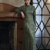 Talia Modest Embellished Sequin Maxi Dress | MTZ250412