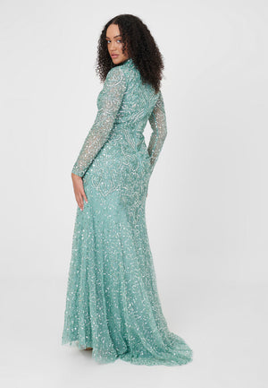 
                  
                    KHADIJA EMBELLISHED SEQUIN MAXI DRESS
                  
                