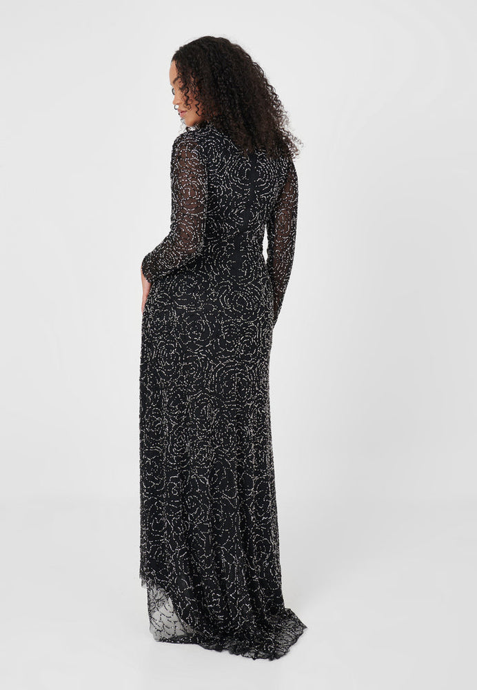 
                  
                    NUHA EMBELLISHED SEQUIN MAXI DRESS
                  
                