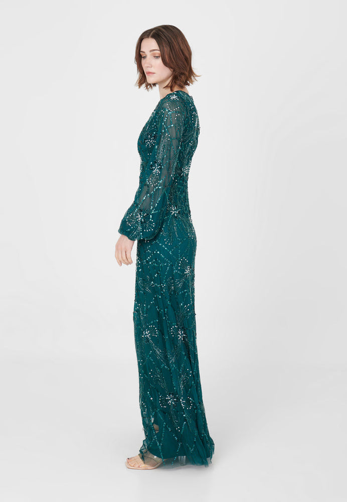 
                  
                    NABEELA EMBELLISHED SEQUIN MAXI DRESS
                  
                