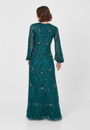 
                  
                    NABEELA EMBELLISHED SEQUIN MAXI DRESS
                  
                