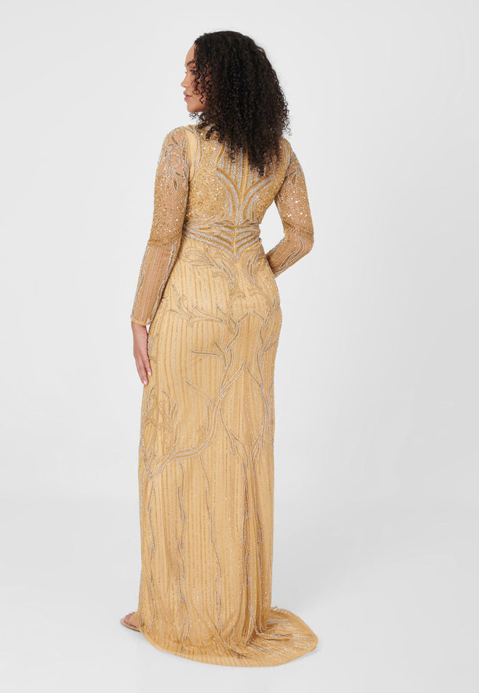 
                  
                    HALIMA EMBELLISHED SEQUIN MAXI DRESS
                  
                