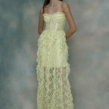 Chanel Lace Frill Maxi Dress | BTZ25418
