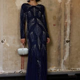 Elle Modest Embellished Sequin Maxi Dress | MTZ250714