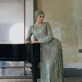 Jana Modest Embellished Sequin Maxi Dress | MTZ250408