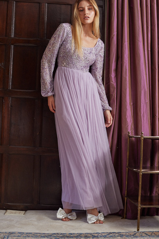 Brielle Embellished Sequin Maxi Dress