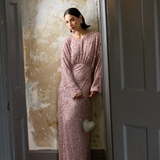 Elma Modest Embellished Sequin Maxi Dress | MTZ250708