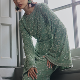 Eliza Modest Embellished Sequin Maxi Dress | MTZ250702