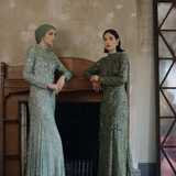 Senia  Modest Embellished Sequin Maxi Dress | MTZ250418