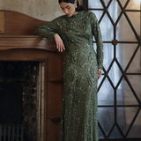 Talia Modest Embellished Sequin Maxi Dress | MTZ250412