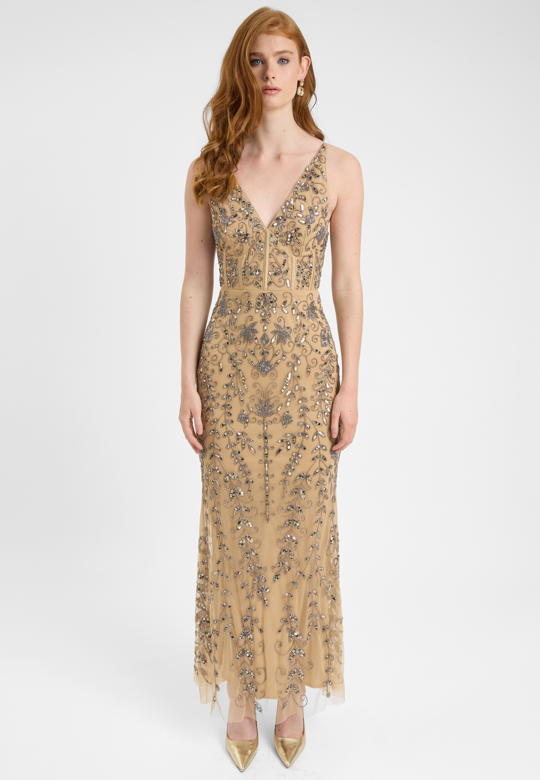 Tessa Embellished Sequin Maxi Dress | BTZ250705