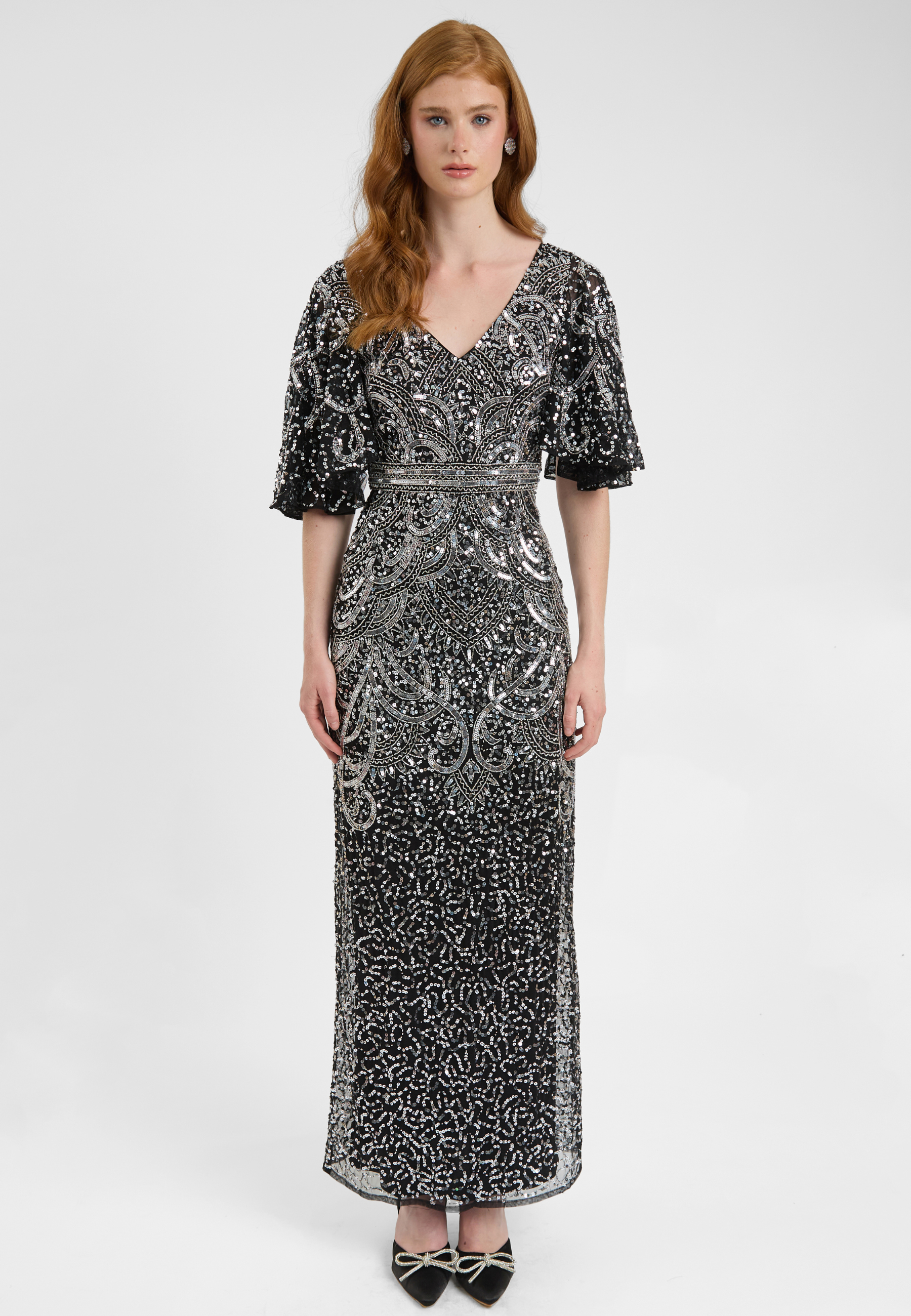 evonne beaded maxi dress Phase Eight Evonne Beaded Dress In Pale Pink - 50% Off