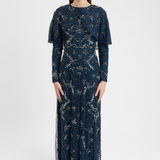 Soraya Modest Embellished Sequin Maxi Dress | MTZ250801