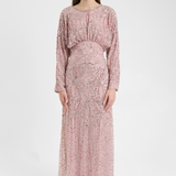 Elma Modest Embellished Sequin Maxi Dress | MTZ250708