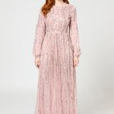 Elif Modest Embellished Sequin Maxi Dress | MTZ250315