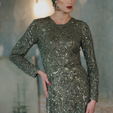 Derya Embellished Sequin Maxi Dress | MTZ250811