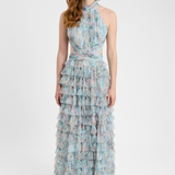 Helene Ruffle Maxi Dress | BTZ250126