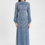 Amani Modest Embellished Sequin Maxi Dress | MTZ250705