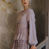 Luna Modest Ruffle Maxi Dress | MTZ250121