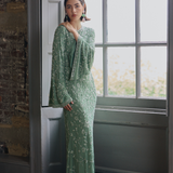 Eliza Modest Embellished Sequin Maxi Dress | MTZ250702