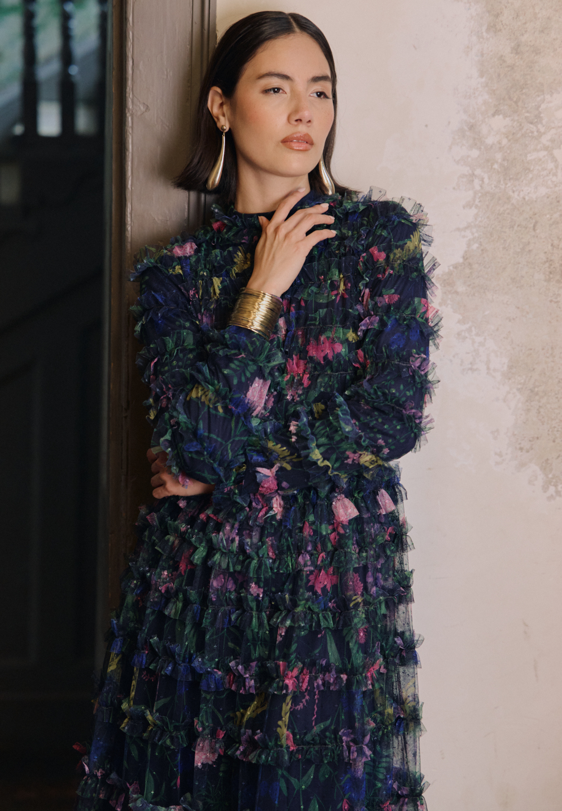 Miray Modest Ruffle Maxi Dress | MTZ250118