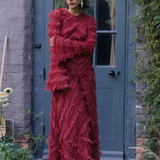 Jane Modest Ruffle Maxi Dress | MTZ250112