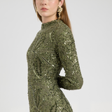 Talia Modest Embellished Sequin Maxi Dress | MTZ250412