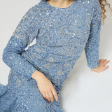 Ruya Modest Embellished Sequin Maxi Dress | MTZ250411