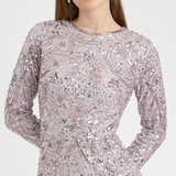 Liya Modest Embellished Sequin Maxi Dress | MTZ250102