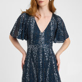 Lea Embellished Sequin Maxi Dress | BTZ250414