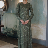 Derya Embellished Sequin Maxi Dress | MTZ250811