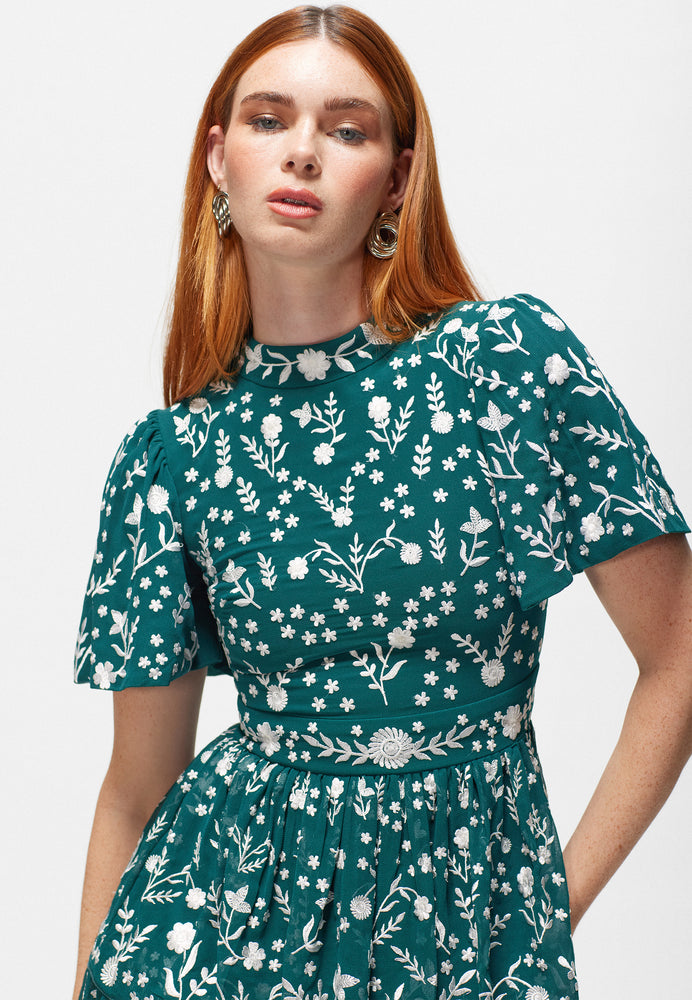 
                  
                    SCARLETT MIDI EMBROIDERY DRESS| Z240407
                  
                