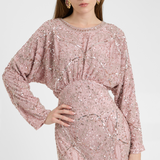 Elma Modest Embellished Sequin Maxi Dress | MTZ250708