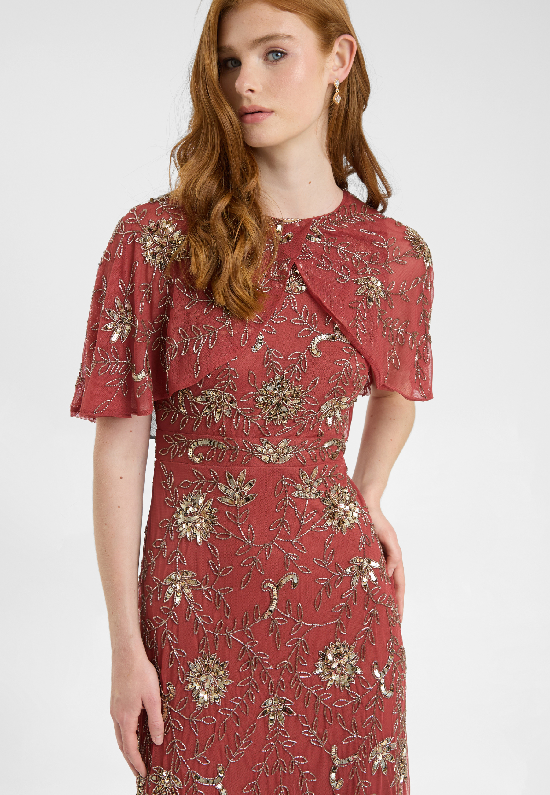 Kacy Embellished Sequin Maxi Dress | BTZ250708