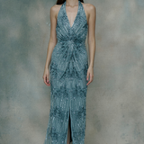 Lucie Embellished Sequin Maxi Dress | BTZ250709