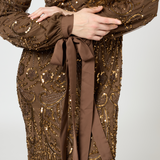 Nayal Modest Embellished Sequin Maxi Dress | MTZ250403