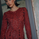 Reina Embellished Sequin Maxi Dress | MTZ250802