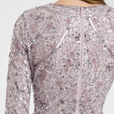 Liya Modest Embellished Sequin Maxi Dress | MTZ250102