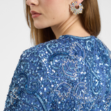 Aliye Embellished Sequin Maxi Dress | MTZ250805