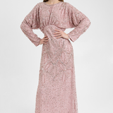 Elma Modest Embellished Sequin Maxi Dress | MTZ250708