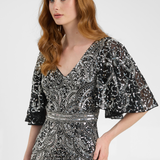 Evonne Embellished Sequin Maxi Dress | BTZ250807