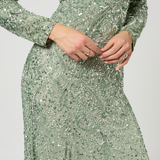 Senia  Modest Embellished Sequin Maxi Dress | MTZ250418