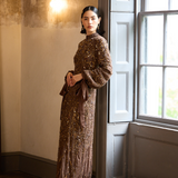 Nayal Modest Embellished Sequin Maxi Dress | MTZ250403